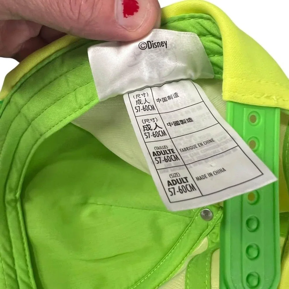 Walt Disney World Retro Neon Green Visor Baseball Style‎ Cap-Hat Adult Hat Only